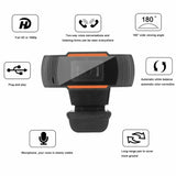 110 Degree Webcam 12MP 720-1080P HD Web Camera Microphone For Streaming Calling - Close-Up Angle
