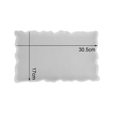 Large Safe Silicone Tray Mould Artist Mold Irregular Coaster Resin Craft Art DIY + 2 Handles - Front View