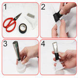 17 Caulking Finisher Caulk Nozzle Applicator Sealant Finishing Scraper Tools - Top-Down View