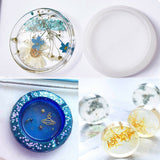 18-Piece Versatile Silicone Coaster Mold Set for Creative Epoxy Resin Projects - Top-Down View