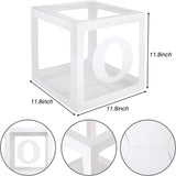 ONE Balloons Box Clear Gift Boxes Gift Birthday Baby Shower Party AU - Rear View