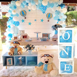 ONE Balloons Box Clear Gift Boxes Gift Birthday Baby Shower Party AU - Close-Up Angle