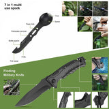 Tactical Emergency Survival Kit Outdoor Sports Hiking Camping SOS Tool Equipment - Front View