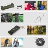 Tactical Emergency Survival Kit Outdoor Sports Hiking Camping SOS Tool Equipment - Side View