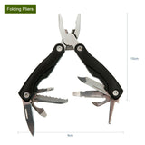 Tactical Emergency Survival Kit Outdoor Sports Hiking Camping SOS Tool Equipment - Rear View