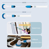 Electric Cordless Spin Scrubber Super Power Scrubber Turbo Scrub Clean Brush - Front View