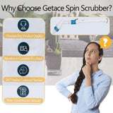 Electric Cordless Spin Scrubber Super Power Scrubber Turbo Scrub Clean Brush - Close-Up Angle