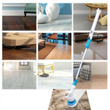 10PCS Rechargeable Spin Scrubber Electric Turbo Scrub Cleaning Brush Cordless Kit - Close-Up Angle