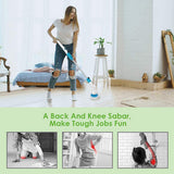 5PCS Rechargeable Spin Scrubber Electric Turbo Scrub Cleaning Brush Cordless Kit - Close-Up Angle