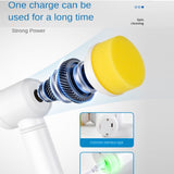 Wireless Electric Cordless Spin Scrubber Super Power Handheld Cleaning Brush - Front View