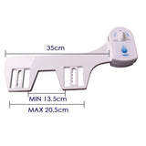 Toilet Bidet Seat Hygiene Water Wash Clean Unisex Easy Attachment Dual Nozzles - 45-Degree Angle