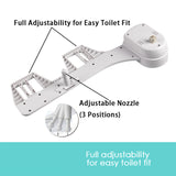 Toilet Bidet Seat Hygiene Water Wash Clean Unisex Easy Attachment Dual Nozzles - Extra Image