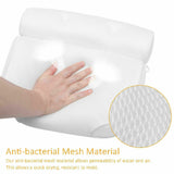 3D Spa Mesh Bath Pillow Neck Back Support Bathtub Tub Cushions - Side View