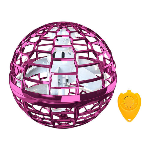 2pcs PURPLE Flying Ball Mini Hand UFO Toys Drone Helicopter Hover Quadcopter Kids Toys Gifts, image 4