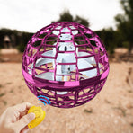 2pcs PURPLE Flying Ball Mini Hand UFO Toys Drone Helicopter Hover Quadcopter Kids Toys Gifts, image 6