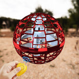 2pcs RED Flying Ball Mini Hand UFO Toys Drone Helicopter Hover Quadcopter Kids Toys Gifts - Top-Down View