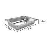 9L Chafing Dish Set Buffet Pan Bain Marie Bow Stainless Steel Food Warmer - Front View