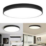 30CM LED Ceiling Light Modern Surface Mount Flush Panel Downlight Ultra-thin - Rear View