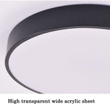 30CM LED Ceiling Light Modern Surface Mount Flush Panel Downlight Ultra-thin - Low Angle