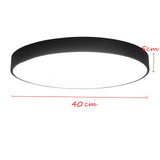40CM LED Ceiling Light Modern Surface Mount Flush Panel Downlight Ultra-thin - Front View