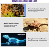 40cm Adjustable Reptile 5.0UVA UVB Lamps LED Light for Reptile Tanks Pet Lighting System - Close-Up Angle