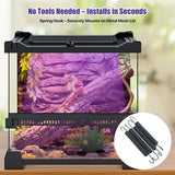 40cm Adjustable Reptile 10.0UVA UVB Lamps LED Light for Reptile Tanks Pet Lighting System - Front View