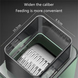 Kitchen Vegetable Food Manual Rotary Drum Grater Chopper Slicer Fruit Cutter - Close-Up Angle