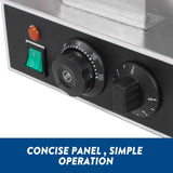 Commercial Electric Egg Puff Bubble Cake Waffle Egg Maker Machine Nonstick - Rear View