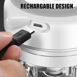 250ML Electric Garlic Food Chopper Vegetable Chopper Grinder Blender Crusher+100ML Cup - Close-Up Angle
