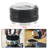 Coffee Distributor & Tamper, Dual Head Coffee Leveler Fits for 53mm Breville - Front View
