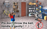 Basketball Soccer Storage Rack Sport Ball Organizer Ball Holder Display Stand With Basket - Close-Up Angle