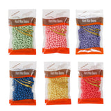 6x100g Hard Wax Beans Remover With 20 Wooden Sticks - Close-Up Angle