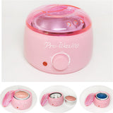 Wax Pot Heater 500ml Hard Wax Bean Removal kit Pink - Side View