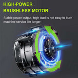 12inch Cordless Electric Chainsaw + 2 Battery 2 Chain Brushless Wood Cutter Saw - Close-Up Angle