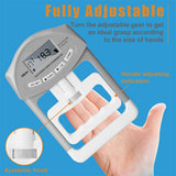 Digital Dynamometer Hand Grip Strength Muscle Tester Electronic Power Measure - Rear View