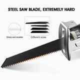 Red Cordless Electric Reciprocating Saw Cutter w+ Blades For Makita Battery - Front View