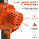 6 Mini Orange Cordless Electric Chainsaw 2X Battery-Powered Wood Cutter Rechargeable