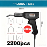 200W 🔥Plastic Welding Machine Kit  Stapler Welder Garage Tool Repair Car Bumper - Front View