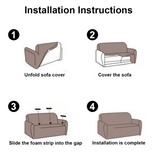 2 Sofa Covers Seater High Stretch Lounge Slipcover Protector Couch Cover - Close-Up Angle