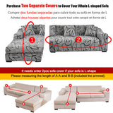 4 Sofa Covers Seater High Stretch Lounge Slipcover Protector Couch Cover - 45-Degree Angle