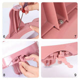 48 Needles DIY Knitting Machine Weaving Swift Yarn Fiber String Ball Wool Winder - Rear View