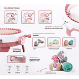 48 Needles DIY Knitting Machine Weaving Swift Yarn Fiber String Ball Wool Winder - Close-Up Angle