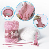 48 Needles DIY Knitting Machine Weaving Swift Yarn Fiber String Ball Wool Winder - Low Angle