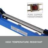 300mm Impulse Heat Sealer Sealing SAA Machine Electric Plastic Poly Bag - 45-Degree Angle