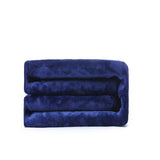 Double-side Flannel Heated Electric Throw Rug Blanket Fast Heating Warm Washable BLUE - 45-Degree Angle