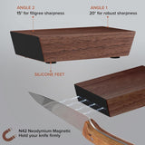 Rolling Knife Sharpener Kit For Straight Edge Roller Knife Sharpening Gift setAU - Rear View