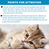Cat Toilet Training System 3 Step Litter Kwitter Pet Training DVD Instruction - Side View