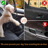 Premium Waterproof Pet Cat Dog Back Car Seat Cover Hammock Nonslip Protector Mat - Low Angle