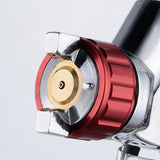 Spray Gun Kit HVLP Gravity Feed Air Paint Sprayer 3 Nozzles 1.4mm 1.7mm 2mm - Rear View