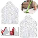 5PCS Stick On White Washable Cleaning Pads Microfiber For X5 Steam Mop H20 H2O - 45-Degree Angle